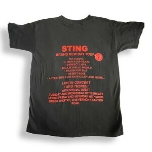 Sting Concert T Shirt Vintage Greek Theater Brand New Day Tour Dido